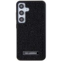 Karl Lagerfeld nakładka do Samsung Galaxy S24 KLHCS24SHDSPRK czarna HC RHINESTONE LOGO METAL PLATE