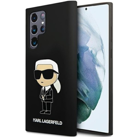 Karl Lagerfeld nakładka do Samsung Galaxy S24 Ultra KLHCS24LSNIKBCK czarna HC SILICONE NFT IKONIK