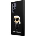 Karl Lagerfeld nakładka do Samsung Galaxy S24 Ultra KLHCS24LSNIKBCK czarna HC SILICONE NFT IKONIK