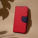 Etui Smart Fancy do Motorola Moto E30 / E40 / E20S czerwono-granatowe