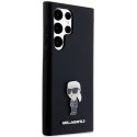 Karl Lagerfeld KLHCS23LSMHKNPK S23 Ultra S918 czarny/black Silicone Ikonik Metal Pin