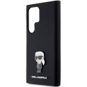 Karl Lagerfeld KLHCS23LSMHKNPK S23 Ultra S918 czarny/black Silicone Ikonik Metal Pin