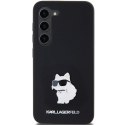 Karl Lagerfeld KLHCS23SSMHCNPK S23 S911 czarny/black hardcase Silicone Choupette Metal Pin