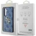 Guess nakładka do Samsung Galaxy S24 Plus GUHCS24M4GMGBL niebieska HC PU LEATHER 4G METAL LOGO