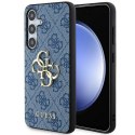 Guess nakładka do Samsung Galaxy S24 GUHCS24S4GMGBL niebieska HC PU LEATHER 4G METAL LOGO