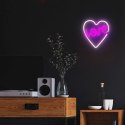 Neon LED LOVE W SERCU fiolet biały NNE02 Neolia