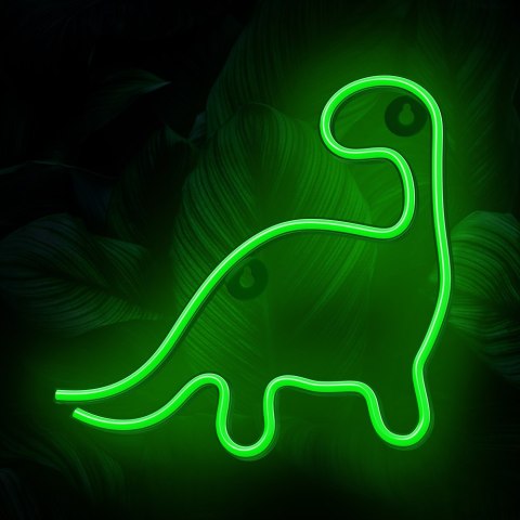 Neon LED DINOZAUR zielony NNE01 Neolia