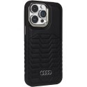 Audi Synthetic Leather MagSafe iPhone 14 Pro Max 6.7" czarny/black hardcase AU-TPUPCMIP14PM-GT/D3-BK