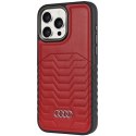 Audi Synthetic Leather MagSafe iPhone 14 Pro Max 6.7" czerwony/red hardcase AU-TPUPCMIP14PM-GT/D3-RD