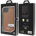 Audi Synthetic Leather MagSafe iPhone 15 Plus / 14 Plus 6.7" brązowy/brown hardcase AU-TPUPCMIP15M-GT/D3-BN