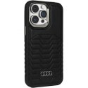 Audi Synthetic Leather MagSafe iPhone 15 Pro 6.1" czarny/black hardcase AU-TPUPCMIP15P-GT/D3-BK