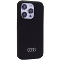 Audi nakładka do iPhone 15 Pro 6,1" czarna Silicone Case