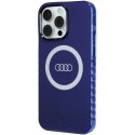 Audi nakładka do iPhone 15 Pro Max 6,7" niebieska IML Big Logo MagSafe Case