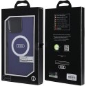 Audi nakładka do iPhone 15 Pro Max 6,7" niebieska IML Big Logo MagSafe Case