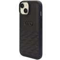 Audi nakładka do iPhone 15 Plus 6,7" czarna GT Synthetic Leather