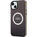 Audi nakładka do iPhone 15 Plus 6,7" czarna IML Big Logo MagSafe Case