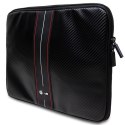 BMW Sleeve BMCS14COMSCAKR 14" czarny/black Carbon Red Stripes