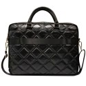 Guess Torba GUCB15ZPSQSSGK 16" czarny/black Quilted 4G