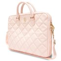 Guess Torba GUCB15ZPSQSSGP 16" różowy/pink Quilted 4G