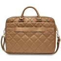 Guess Torba GUCB15ZPSQSSGW 16" brązowy/brown Quilted 4G