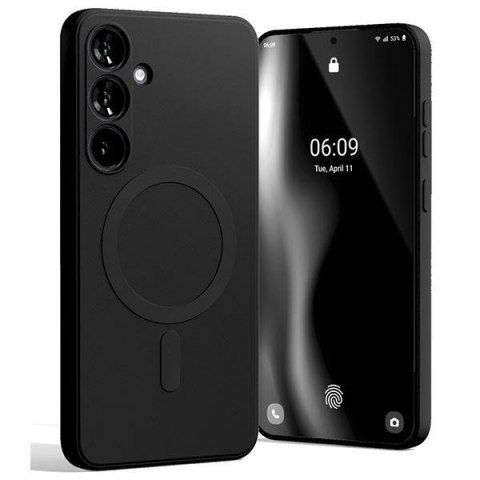 Mercury MagSafe Semi-Silicone Samsung S24+ G926 czarny/black