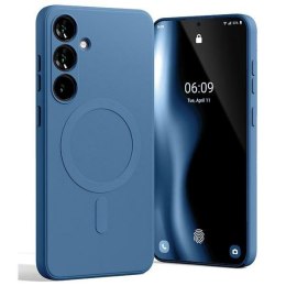 Mercury MagSafe Semi-Silicone Samsung S24+ G926 niebieski /blue