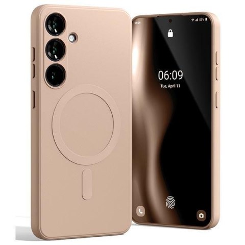 Mercury MagSafe Semi-Silicone Samsung S24+ G926 różowo-piaskowy /pink sand