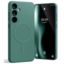 Mercury MagSafe Semi-Silicone Samsung S24+ G926 zielony /green