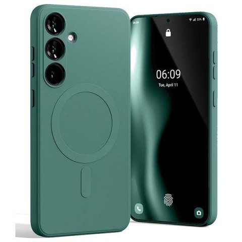 Mercury MagSafe Semi-Silicone Samsung S24+ G926 zielony /green