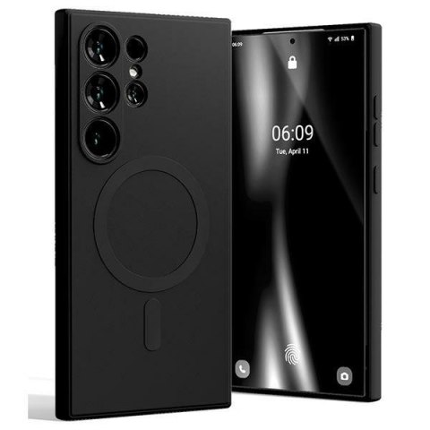 Mercury MagSafe Semi-Silicone Samsung S24 Ultra G928 czarny/black