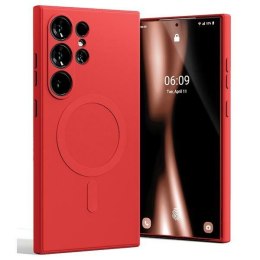 Mercury MagSafe Semi-Silicone Samsung S24 Ultra G928 czerwony /red