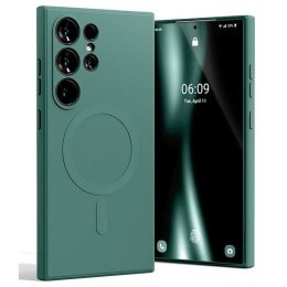 Mercury MagSafe Semi-Silicone Samsung S24 Ultra G928 zielony /green