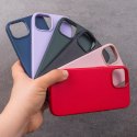 Nakładka Mag Leather do iPhone 15 Plus 6,7" ciemnozielona