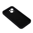 Nakładka Solid Silicon do iPhone 12 / 12 Pro 6,1" czarna