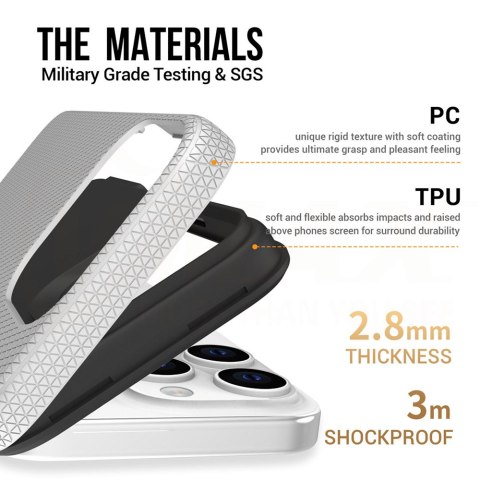 Vmax nakładka Triangle Case do Samsung Galaxy A15 4G / 5G srebrna