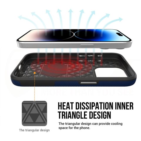 Vmax nakładka Triangle Case do Samsung Galaxy S24 granatowa