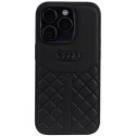 Audi nakładka do iPhone 14 Pro 6,1" AU-TPUPCIP14P-Q8/D1-BK czarna hardcase Genuine Leather