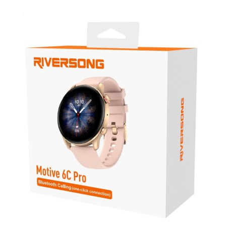 Riversong smartwatch Motive 6C Pro różowo-złoty SW64