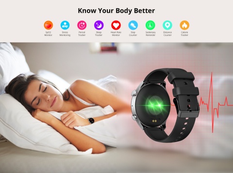 Riversong smartwatch Motive 6C Pro różowo-złoty SW64