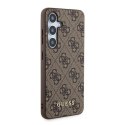 Guess GUHCS24SG4GFBR S24 S921 brązowy/brown hardcase 4G Metal Gold Logo