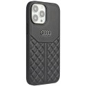 Audi nakładka do iPhone 13 Pro Max 6,7" AU-TPUPCIP13PM-Q8/D1-BK czarna hardcase Genuine Leather