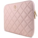 Guess Sleeve GUCS14ZPSQSSGP 14" różowy/pink Quilted 4G