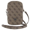 Guess Torebka GUWBZP4GFTSW brązowy/brown Zip 4G Triangle