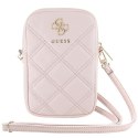 Guess Torebka GUWBZPSQSSGP różowy/pink Zip Quilted 4G