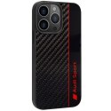 Audi nakładka do iPhone 13 Pro Max 6,7" AUS-TPUPCIP13PM-R8/D1-BK czarna hardcase Carbon Fiber Stripe