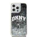 DKNY DKHCP13XLBNAEK iPhone 13 Pro Max 6.7" czarny/black hardcase Liquid Glitter Big Logo