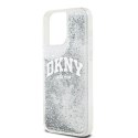 DKNY DKHCP15XLBNAET iPhone 15 Pro Max 6.7" biały/white hardcase Liquid Glitter Big Logo