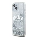 DKNY DKHCP15SLBNAET iPhone 15 / 14 / 13 6.1" biały/white hardcase Liquid Glitter Big Logo