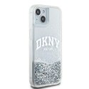 DKNY DKHCP15SLBNAET iPhone 15 / 14 / 13 6.1" biały/white hardcase Liquid Glitter Big Logo