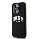 DKNY DKHMP13LSNYACH iPhone 13 Pro / 13 6.1" czarny/black hardcase Liquid Silicone White Printed Logo MagSafe